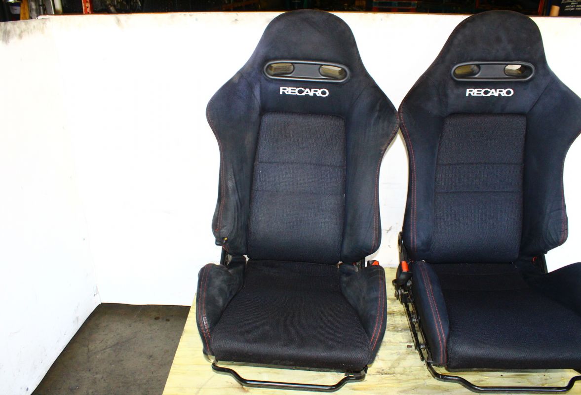 JDM 2002-2005 Honda Integra Type R DC5 SR4 Black Recaro Seats W/ Rails ...